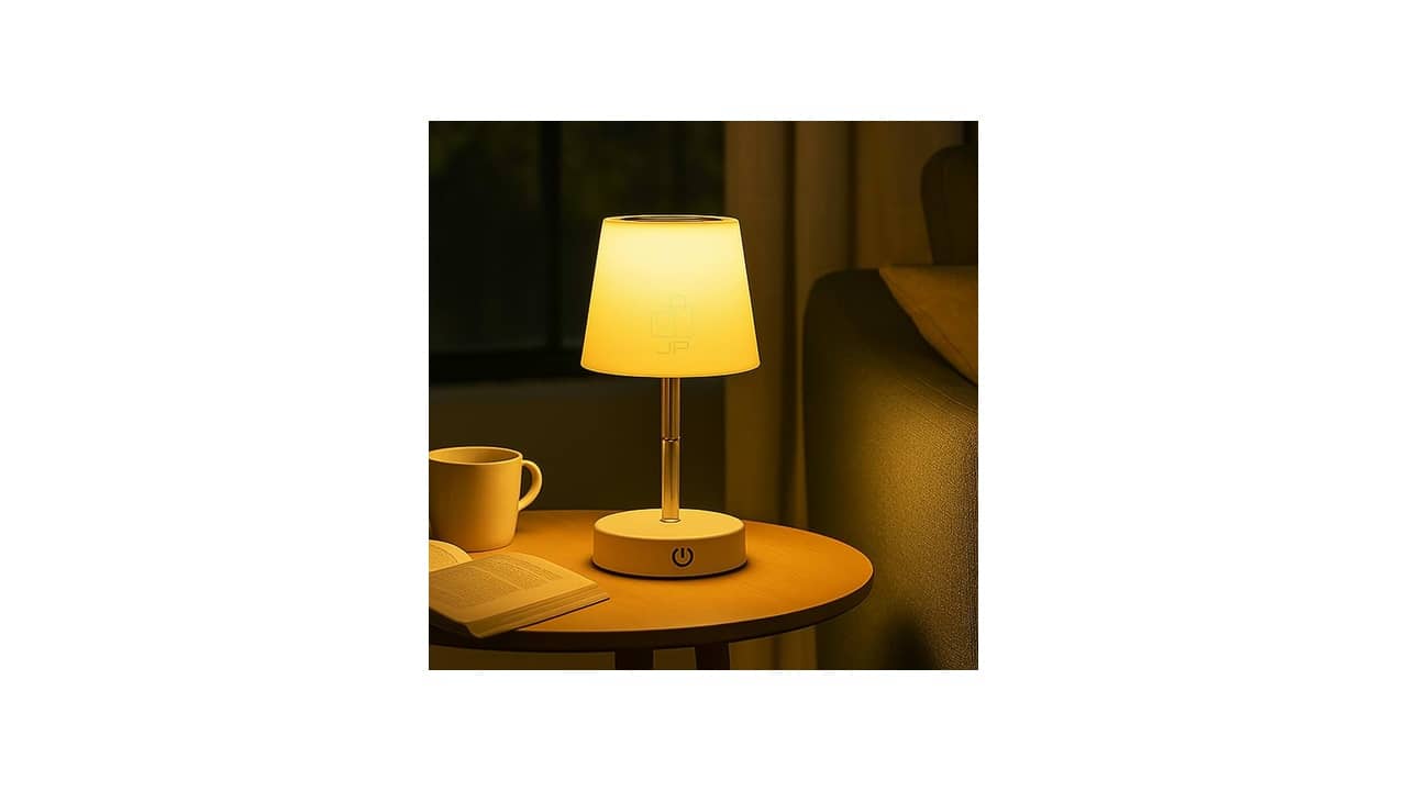 Melhor Abajur de Quarto: LED Recarregável vs. Design Dourado