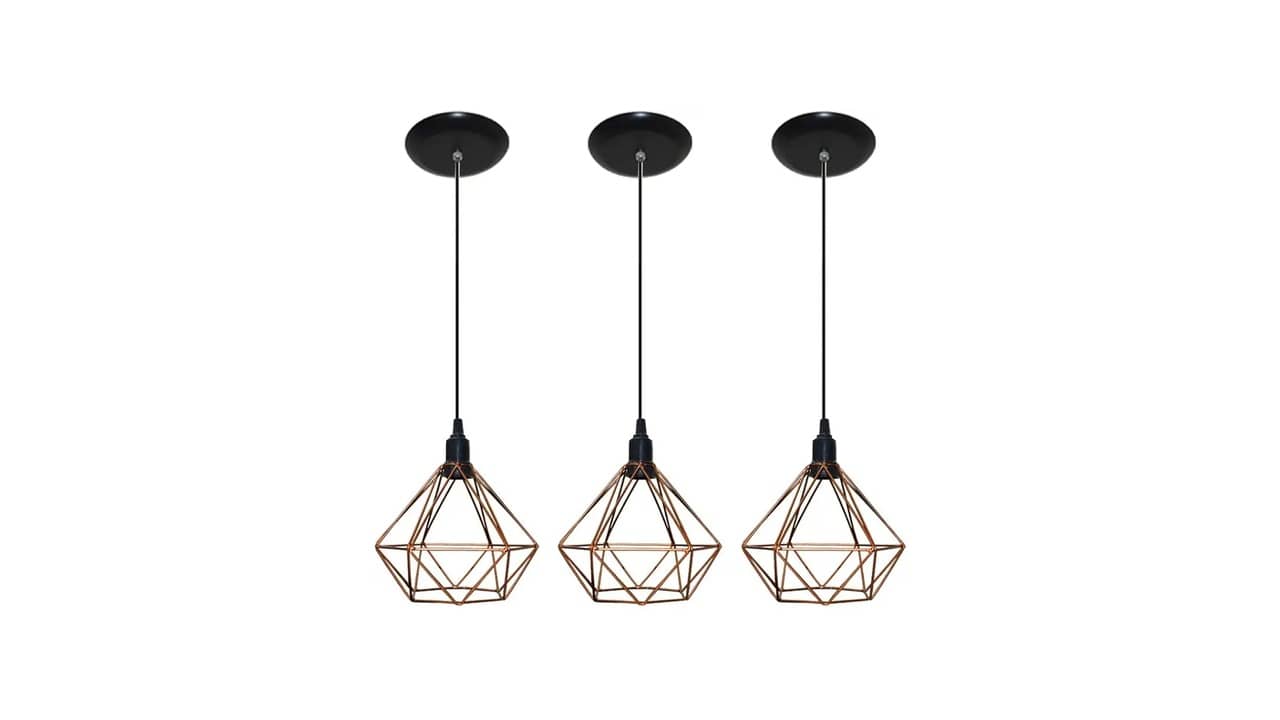 Melhor Kit de Lustre Pendente: Diamante e Estilos Modernos