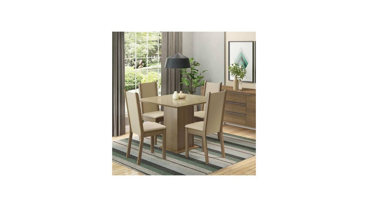 Melhor Mesa de 4 Cadeiras: Design Rustico e Durabilidade
