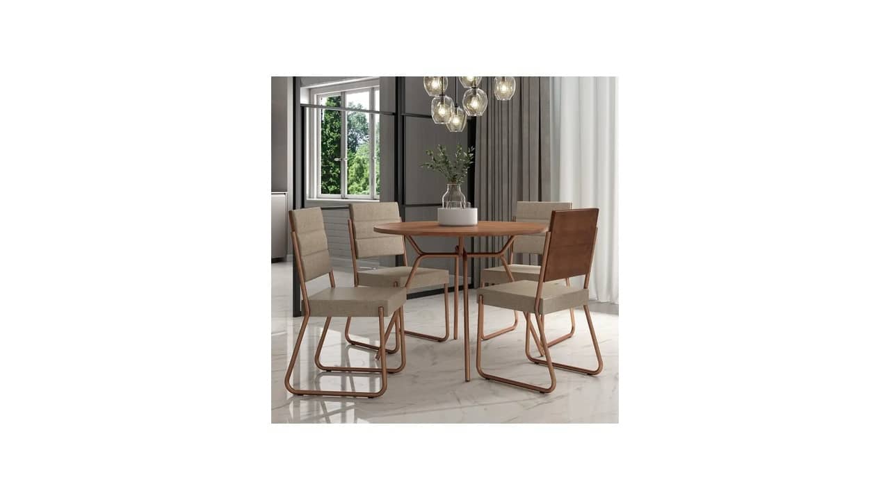Melhor Mesa Redonda de 4 Cadeiras: Design Moderno e Comodidade
