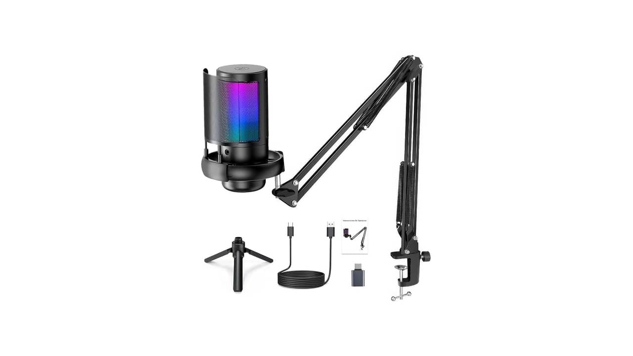 Melhor Microfone de Mesa: RGB e Cancelamento de Ruído