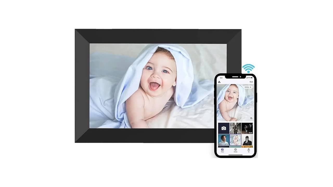 Melhor Porta-Retrato Digital: Rotação Automática e Tela Sensível ao Toque
